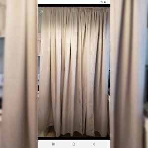 Gray Textured Curtains 40X84 (4 Panels)